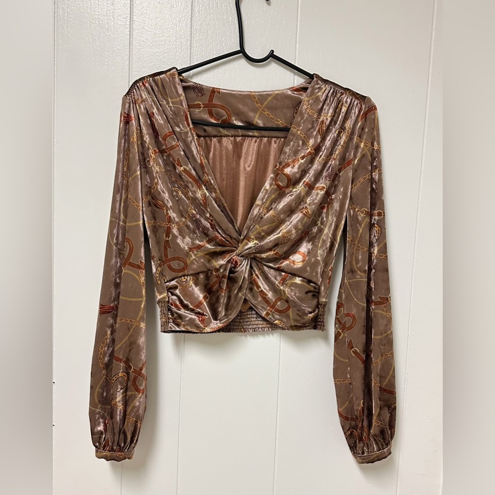 Motf Velvet Blouse Size XS
